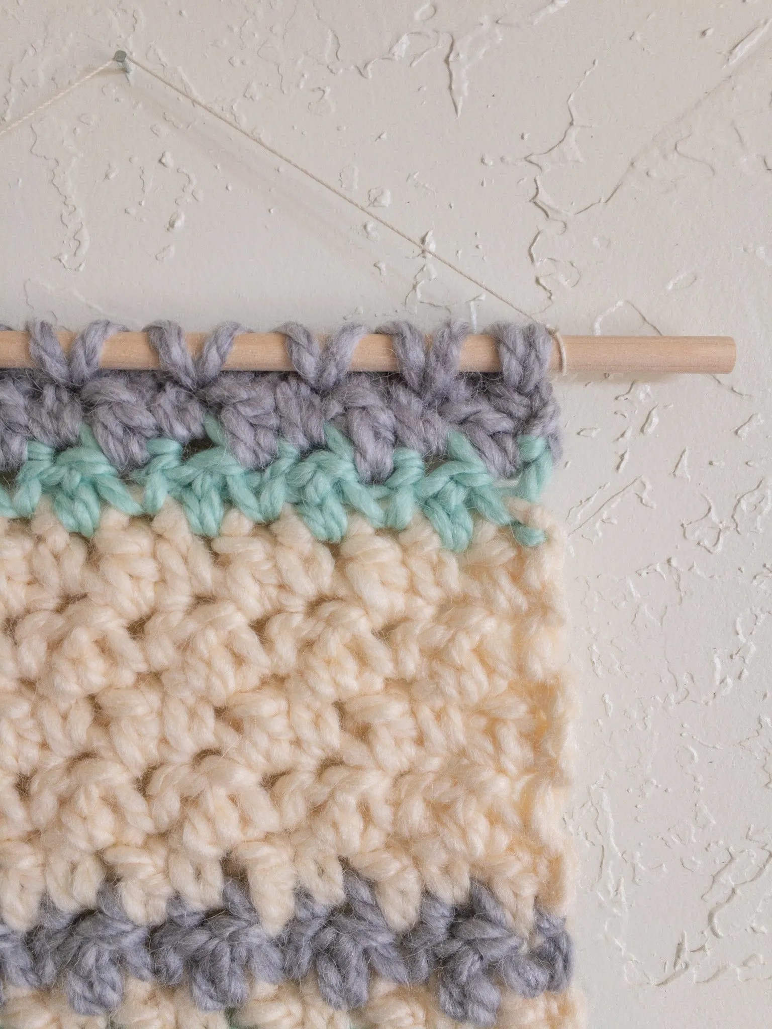 crochet wall hanging