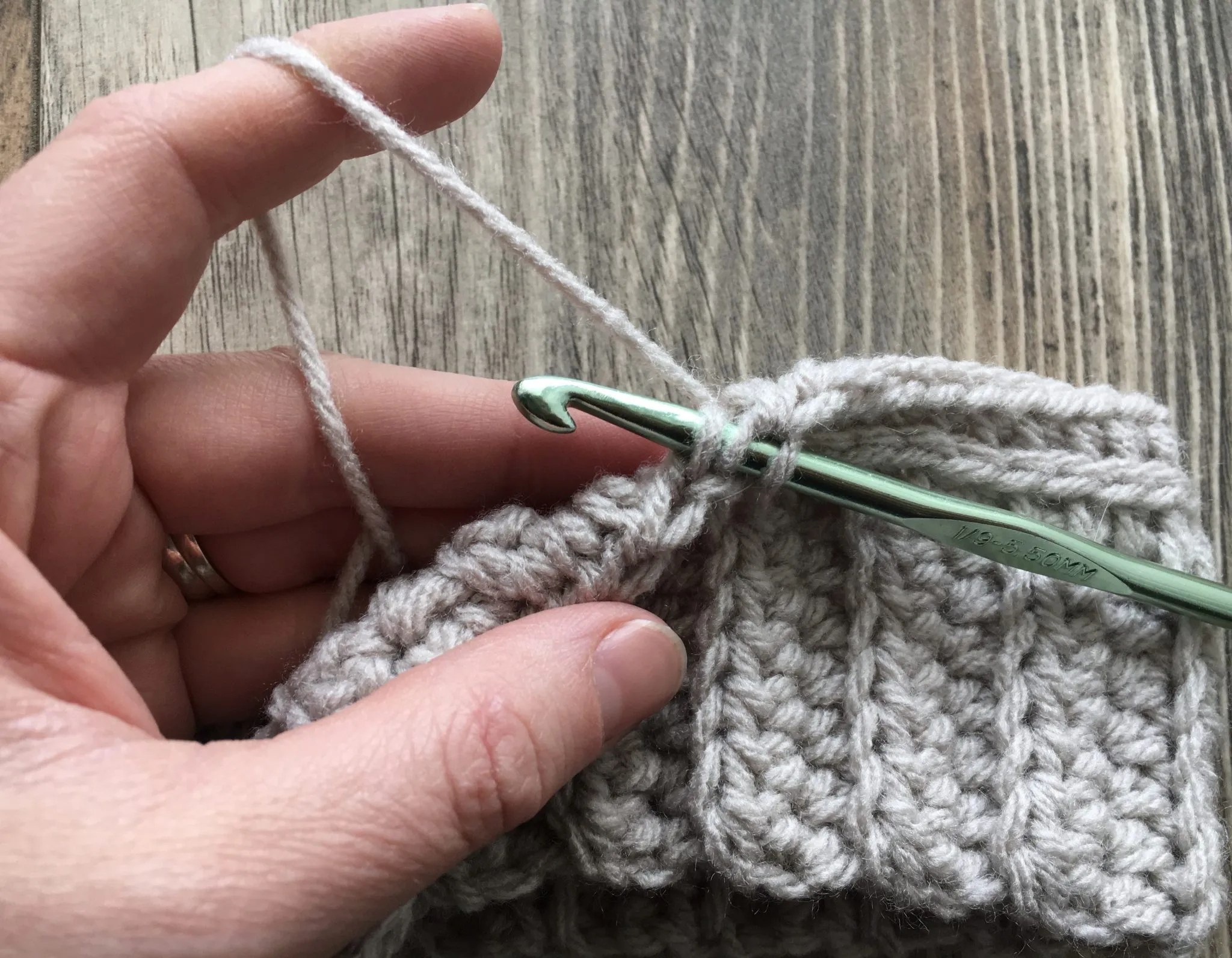 Half Double Crochet in the 3rd Loop High Desert Yarn