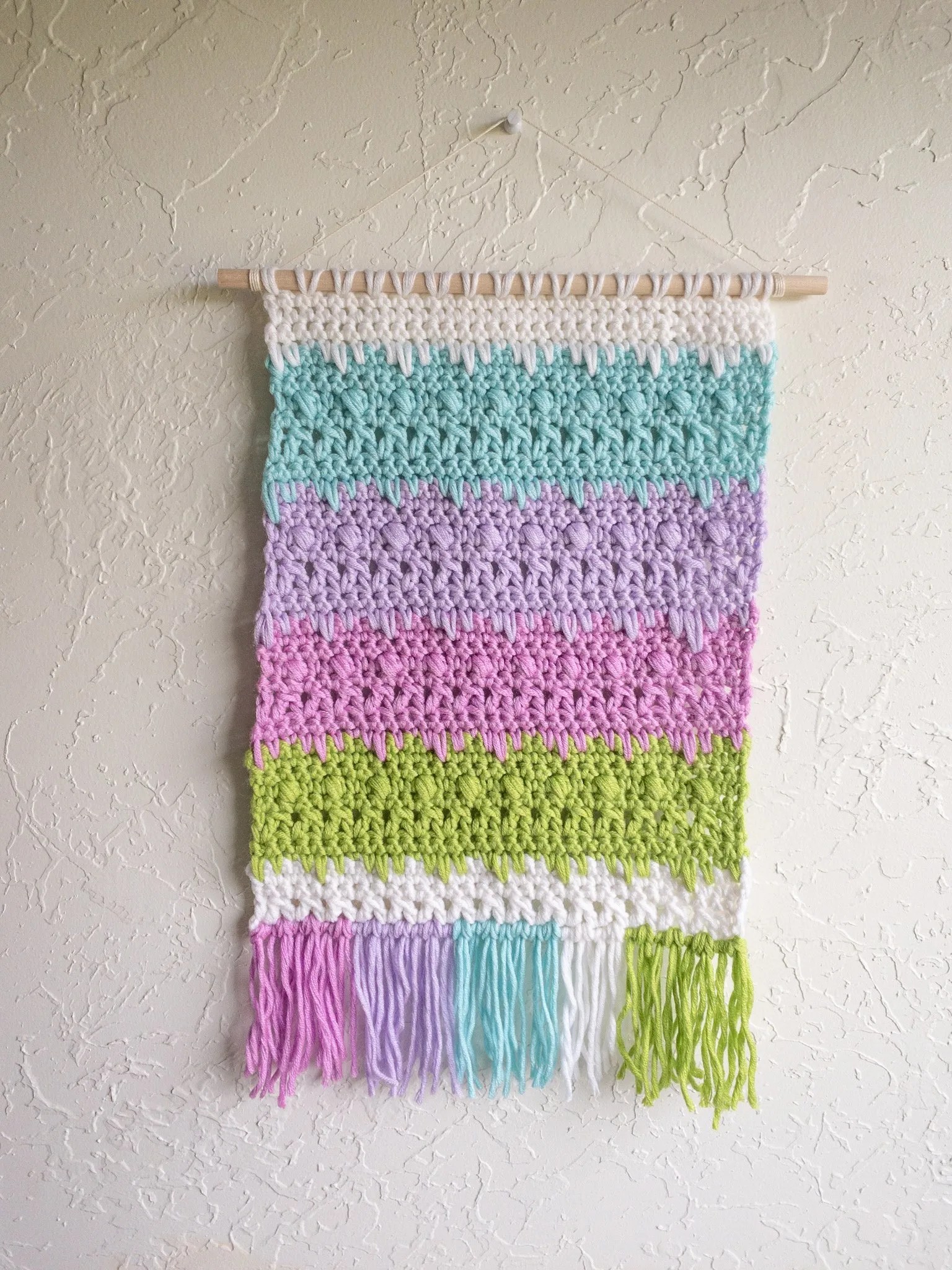 crochet wall hanging